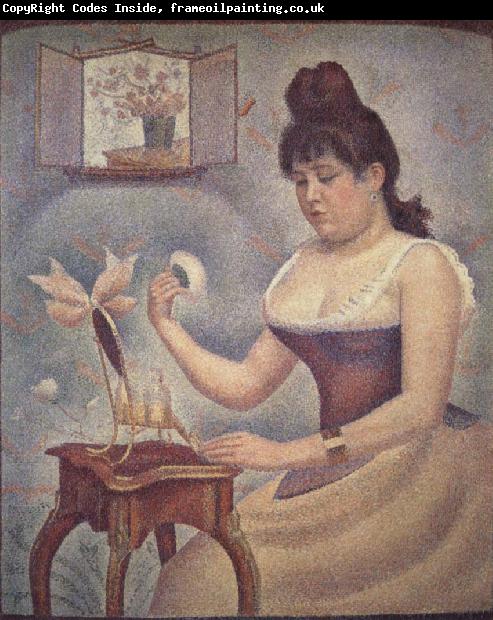 Georges Seurat Young woman Powdering Herself